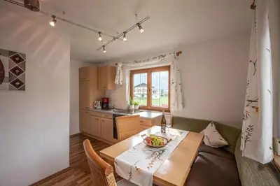Küche/Küchenzeile in der Unterkunft Haus Moikler