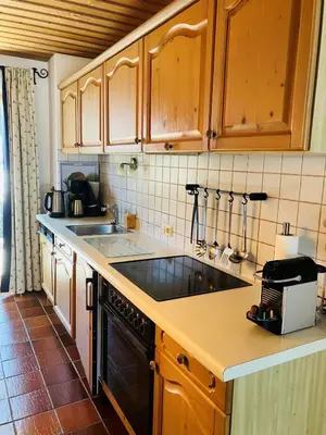 Küche/Küchenzeile in der Unterkunft Landhaus Feller