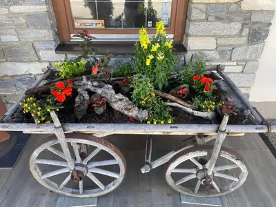 Ein Garten an der Unterkunft Landgasthof Dorfstadl