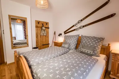 Ein Bett oder Betten in einem Zimmer der Unterkunft Haus Salina