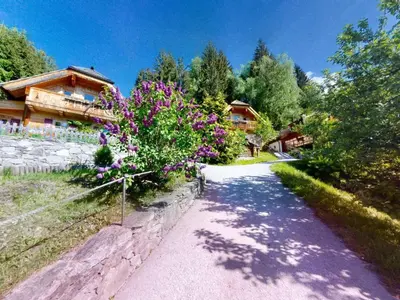 Ein Garten an der Unterkunft Chalet in Wildkogel near Ski Slopes