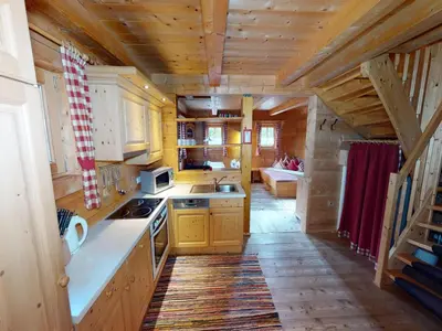 Küche/Küchenzeile in der Unterkunft Chalet in Neukirchen