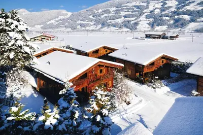 Chalet in Fügen near Spieljochbahn Lift im Winter