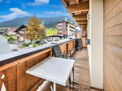 Ein allgemeiner Bergblick oder ein Berglick von der Ferienwohnung aus