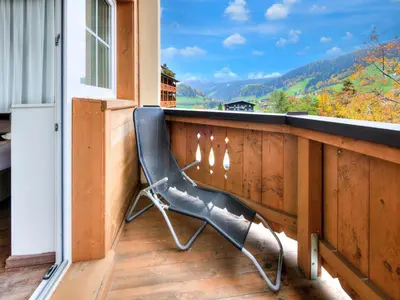 Ein allgemeiner Bergblick oder ein Berglick von der Ferienwohnung aus