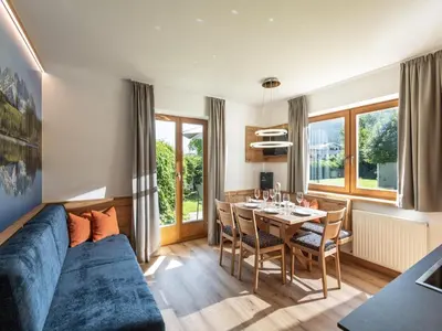 Ein Sitzbereich in der Unterkunft Apartment in Brixental near Hiking Trails