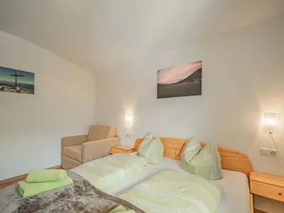 Ein Bett oder Betten in einem Zimmer der Unterkunft Apartment in Brixen near Wilder Kaiser Gondola