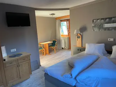 Ein Bett oder Betten in einem Zimmer der Unterkunft Schwaiger