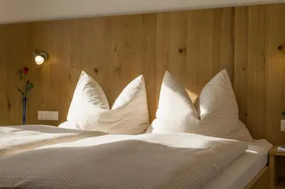 Ein Bett oder Betten in einem Zimmer der Unterkunft Apart Andreas