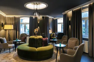 Ein Sitzbereich in der Unterkunft ERIKA Boutiquehotel Kitzbühel