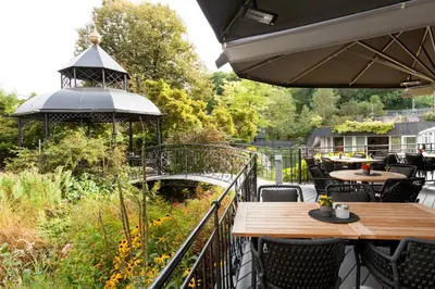 Ein Garten an der Unterkunft ERIKA Boutiquehotel Kitzbühel