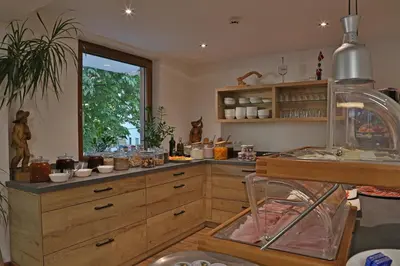 Küche/Küchenzeile in der Unterkunft Gasthof Pension Alpenblick