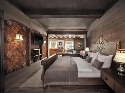 Ein Bett oder Betten in einem Zimmer der Unterkunft Hotel Goldener Greif