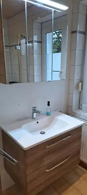 Ein Badezimmer in der Unterkunft Haus Pierzinger