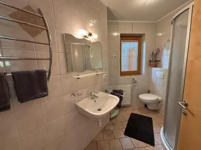 Ein Badezimmer in der Unterkunft Ferienwohnung Eberharter