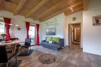 Ein Sitzbereich in der Unterkunft Alpinjuwel in Hippach