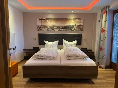 Ein Bett oder Betten in einem Zimmer der Unterkunft Landhaus Johannes