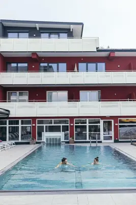 Der Swimmingpool an oder in der Nähe von Das Kaiserblick 4 Sterne Superior