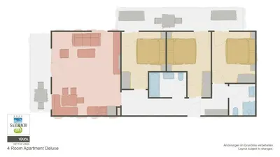 Grundriss der Unterkunft Residence Saalbach