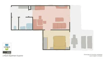 Grundriss der Unterkunft Residence Saalbach