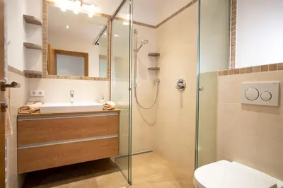 Ein Badezimmer in der Unterkunft Hof Zenzern