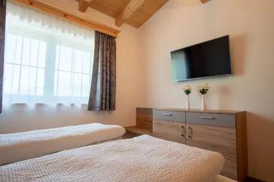 Ein Bett oder Betten in einem Zimmer der Unterkunft Hof Zenzern
