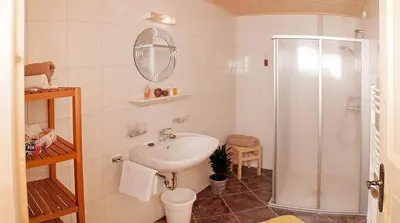 Ein Badezimmer in der Unterkunft Landhaus Schiestl