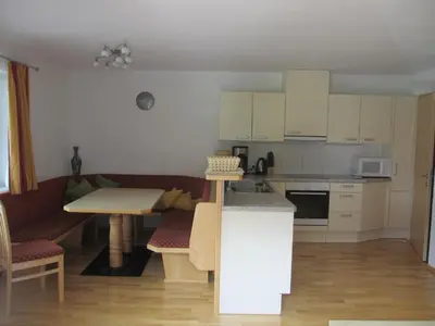 Küche/Küchenzeile in der Unterkunft Appartement Kurz - Top 3