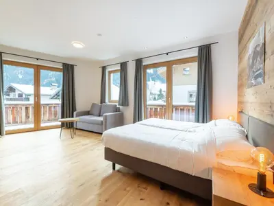Ein Bett oder Betten in einem Zimmer der Unterkunft Chalet in Neukirchen near Ski Slopes