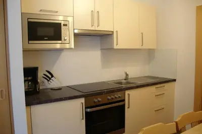 Küche/Küchenzeile in der Unterkunft Appartements Schwoagerhof