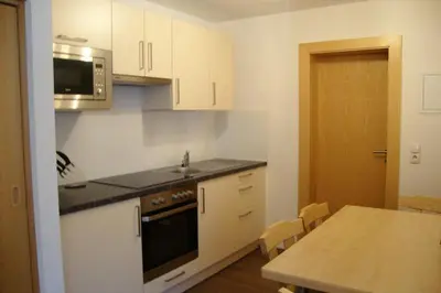 Küche/Küchenzeile in der Unterkunft Appartements Schwoagerhof