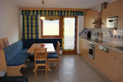 Küche/Küchenzeile in der Unterkunft Appartements Schwoagerhof