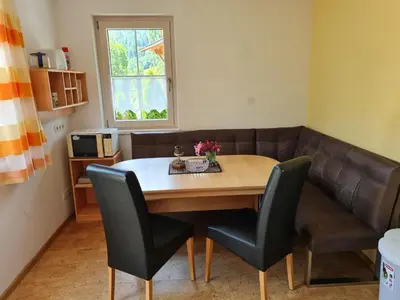 Ein Sitzbereich in der Unterkunft Apartment in Aschau with Zillertal Views