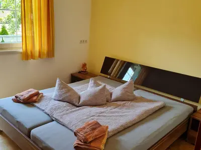 Ein Bett oder Betten in einem Zimmer der Unterkunft Apartment in Aschau with Zillertal Views