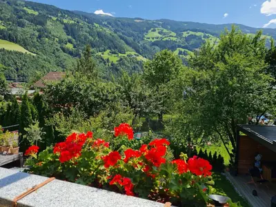 Ein allgemeiner Bergblick oder ein Berglick von der Ferienwohnung aus