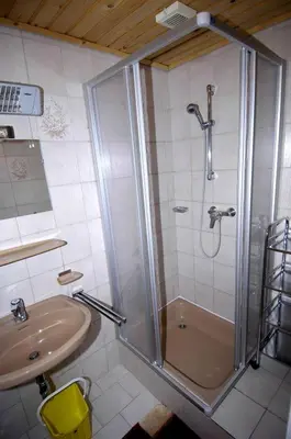 Ein Badezimmer in der Unterkunft Ferienwohnung Waldblick