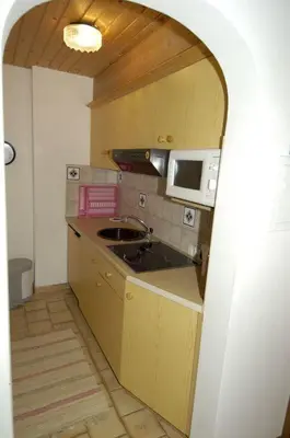Küche/Küchenzeile in der Unterkunft Ferienwohnung Waldblick