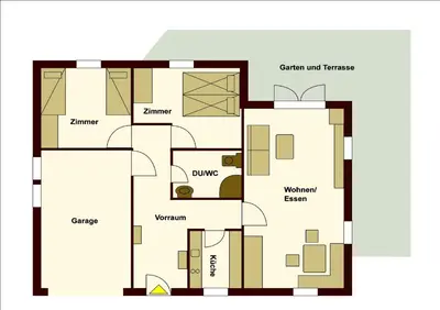 Grundriss der Unterkunft Ferienhaus Soregina