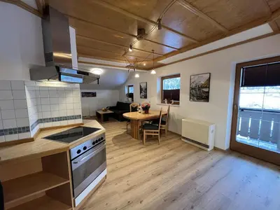 Küche/Küchenzeile in der Unterkunft Apartment in Wald near Krimml Waterfalls
