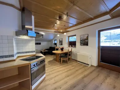 Küche/Küchenzeile in der Unterkunft Apartment in Wald near Krimml Waterfalls