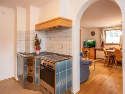 Küche/Küchenzeile in der Unterkunft Apartment in Wald near Krimml Waterfalls