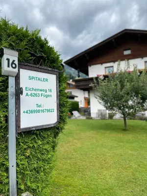 Ein Zertifikat, Auszeichnung, Logo oder anderes Dokument, das in der Unterkunft Ferienhaus Spitaler ausgestellt ist