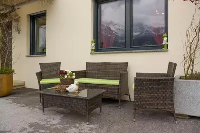 Ein Sitzbereich in der Unterkunft Appartement Hoschek