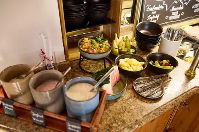 Essen im Hotel oder in der Nähe