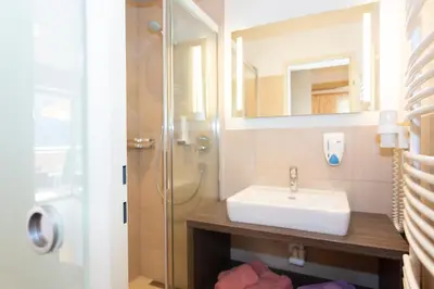 Ein Badezimmer in der Unterkunft Appartement Schöne Aussicht