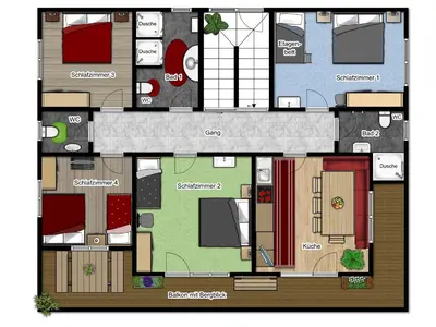 Grundriss der Unterkunft Ferienhaus Schweinberger