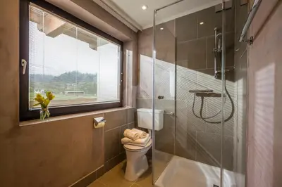 Ein Badezimmer in der Unterkunft Ferienwohnungen Hochfilzer