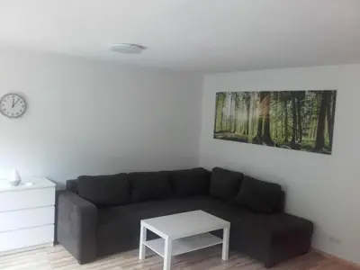 Ein Sitzbereich in der Unterkunft Ferienwohnung Zechner