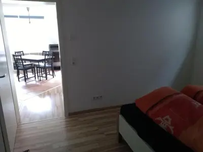 Ein Sitzbereich in der Unterkunft Ferienwohnung Zechner