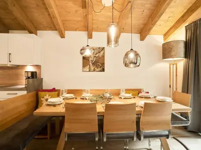 Küche/Küchenzeile in der Unterkunft Chalet in Krimml near Zillertal Ski Arena